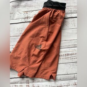 Adidas Brown Athletic Shorts Lightweight Comfort